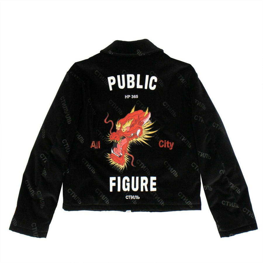 Dragon Velvet Jacket - Black / Red