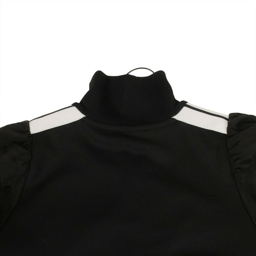 'Balloon' Sleeve Track Jacket - Black