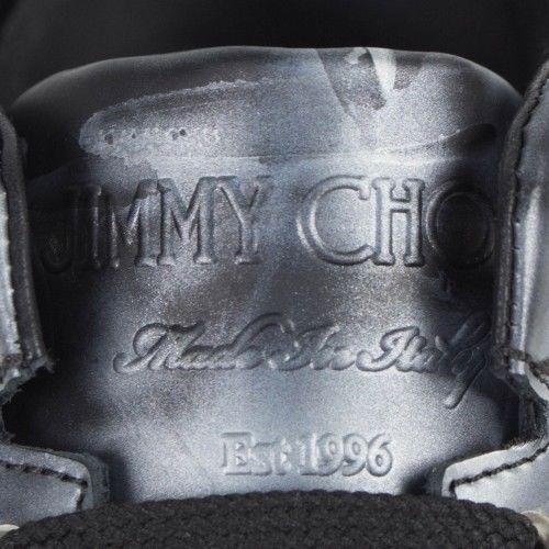 Portman Leather Lace-Up Low-Top Sneakers - Gray / Black