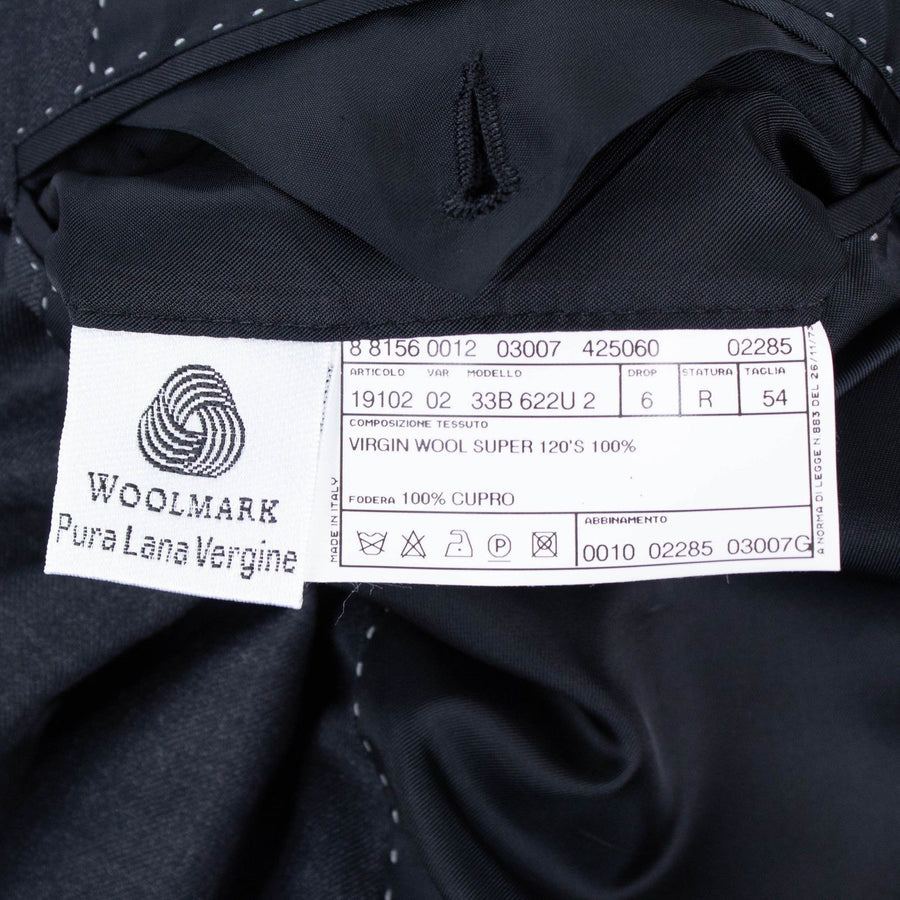 Drop 6 Wool Two Button Solid Suit - Charcoal Gray