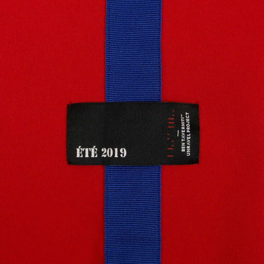 Viscose With Blue Side Stripe Track Pants - Blue