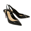 V Sling Slingback 85mm Pumps - Black