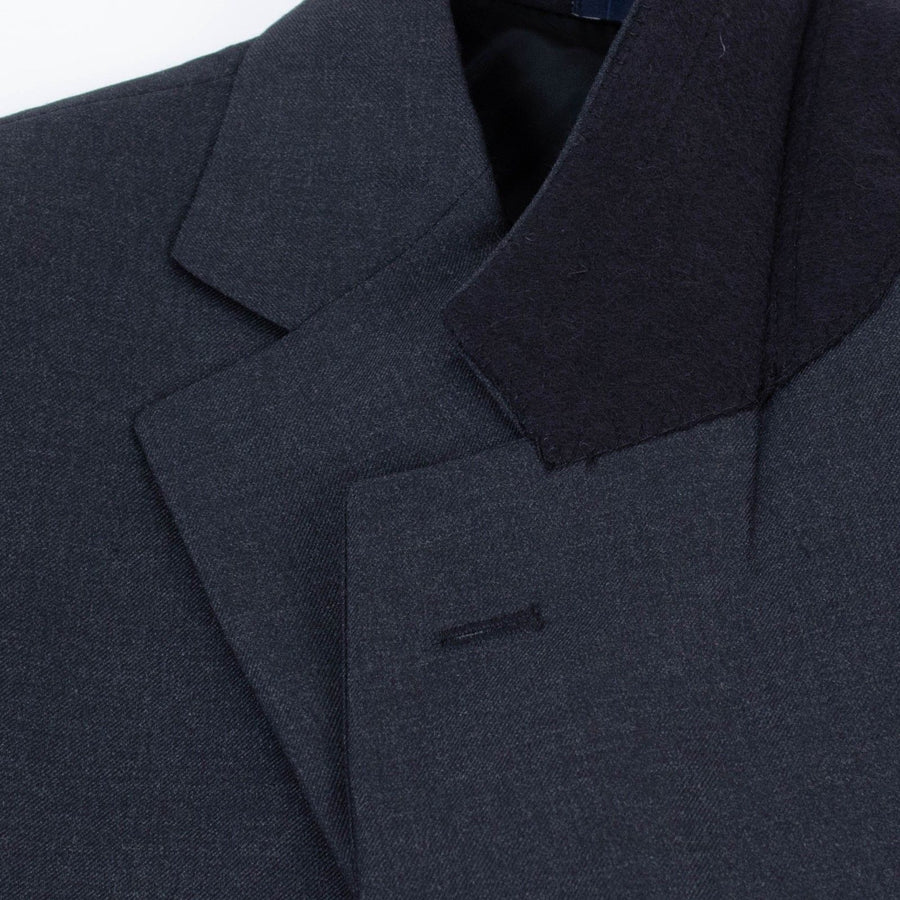 Drop 6 Wool Two Button Solid Suit - Charcoal Gray