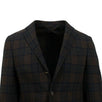 Drop 10 Plaid 3 Roll 2 Button Wool Sport Coat - Brown
