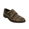 Leather 'Double Monk' Shoes - Brown