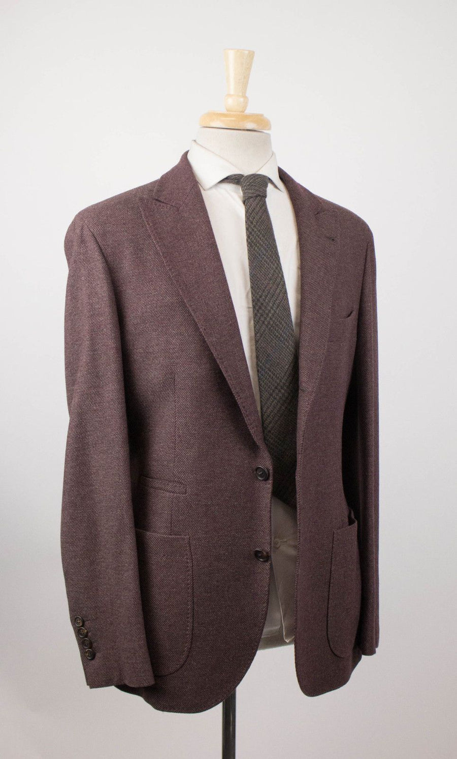 Cashmere Blend 3/2 Button Sport Coat - Purple