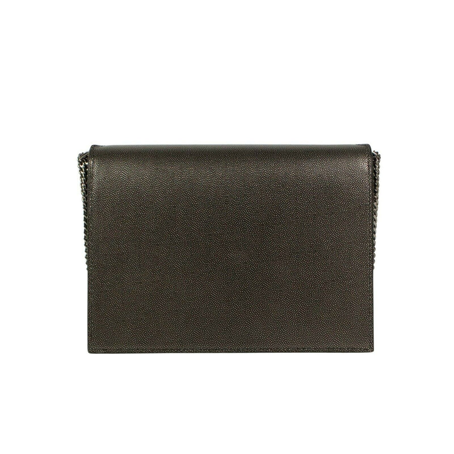 YSL 'Cassandra' Small Shoulder Bag - Dark Gray