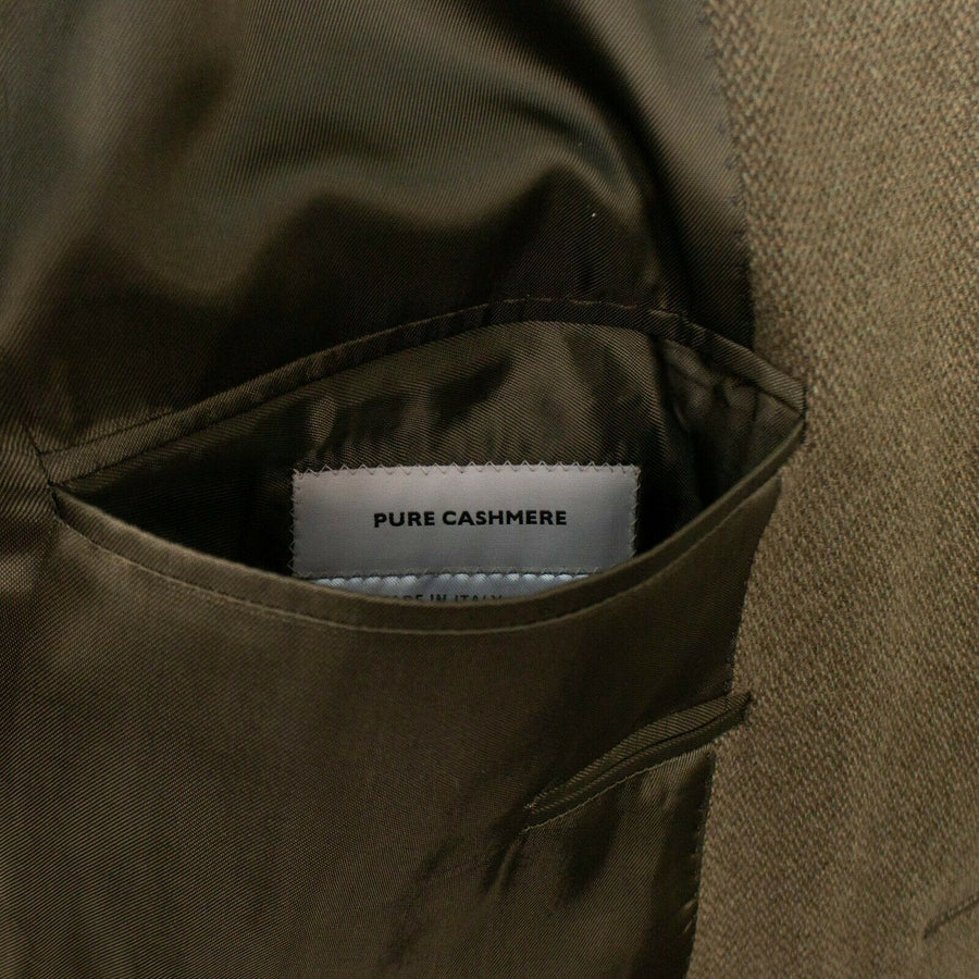 Drop 7 Cashmere 3 Roll 2 Button Sport Coat - Olive Green