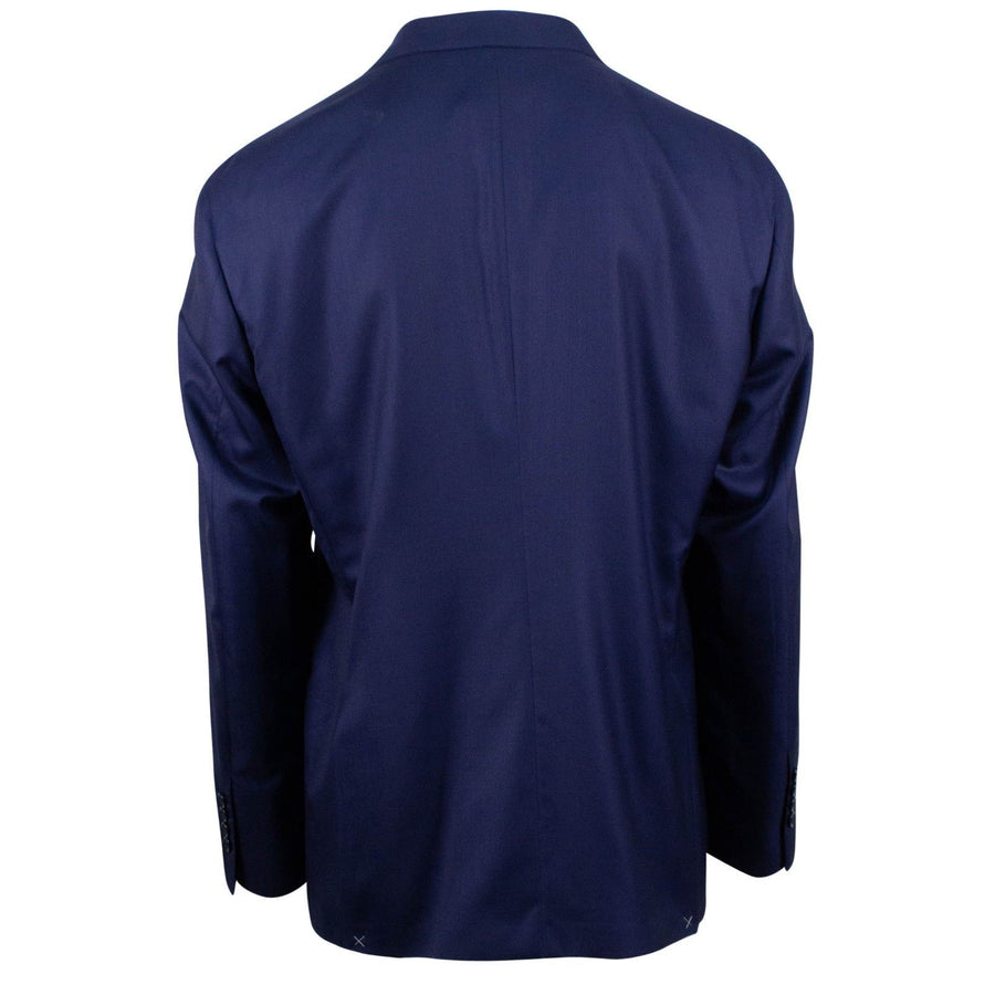 Cahmere Blend Double Breasted Tuxedo Suit - Blue
