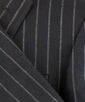 Striped Linen Blend 2 Button Sport Coat - Black