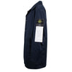 Navy 'Raso Gommato Flock' Mid-length Trench Jacket
