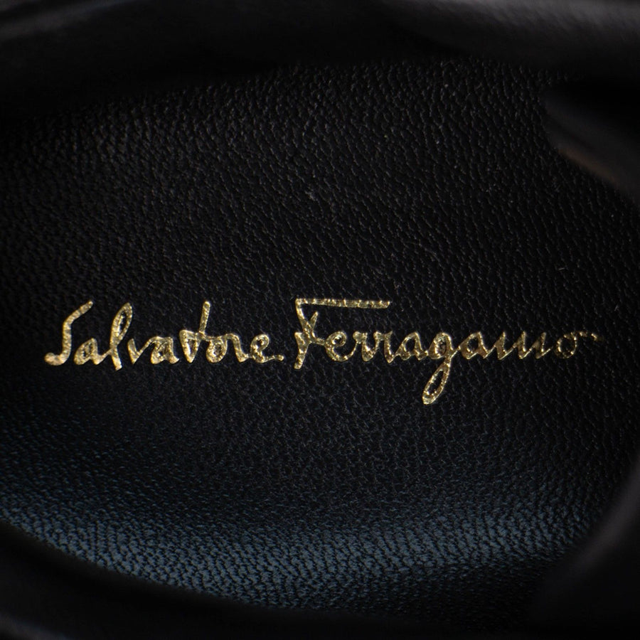 Vulcano Leather Sneakers - Black