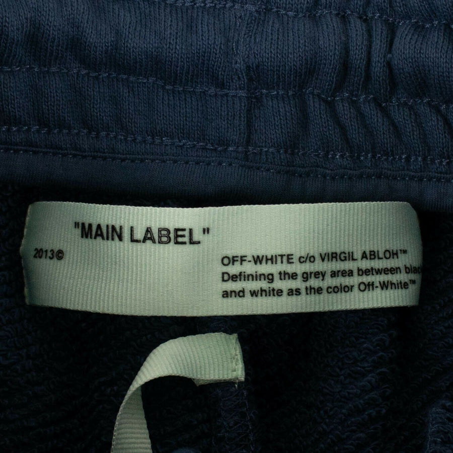 Cotton Front Logo Sweatpants - Blue