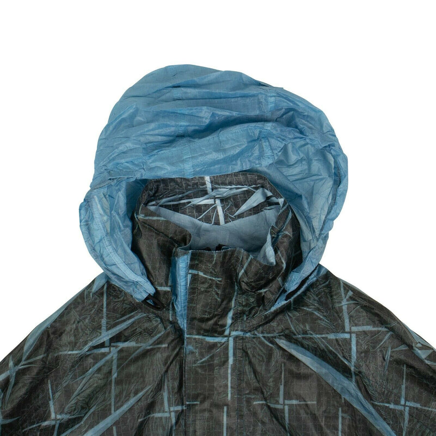 Paper Poly Si House Check Grid Jacket - Blue