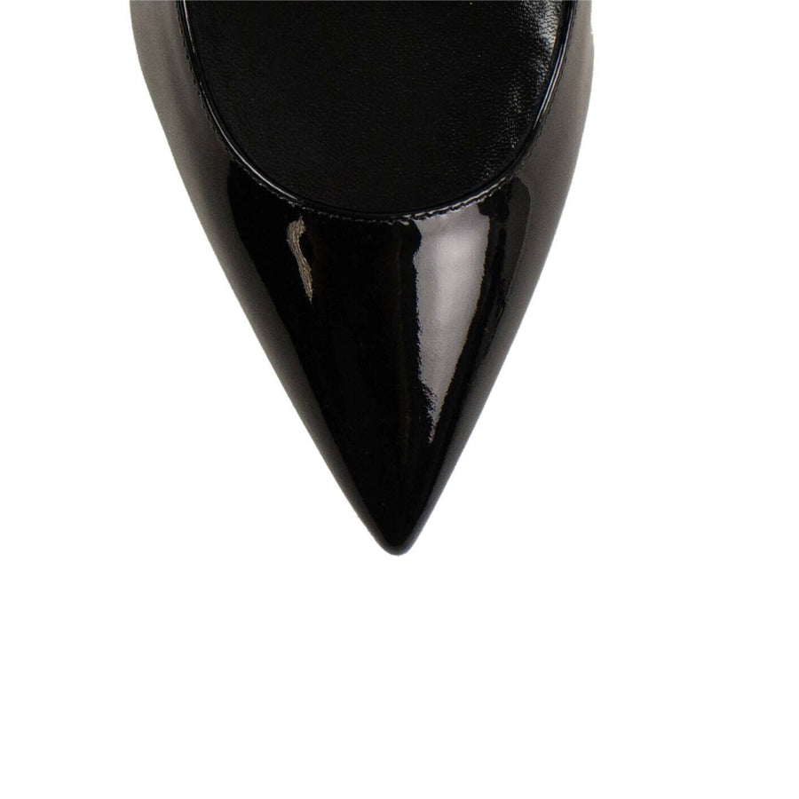 Leather Opyum YSL Heel Pumps - Black