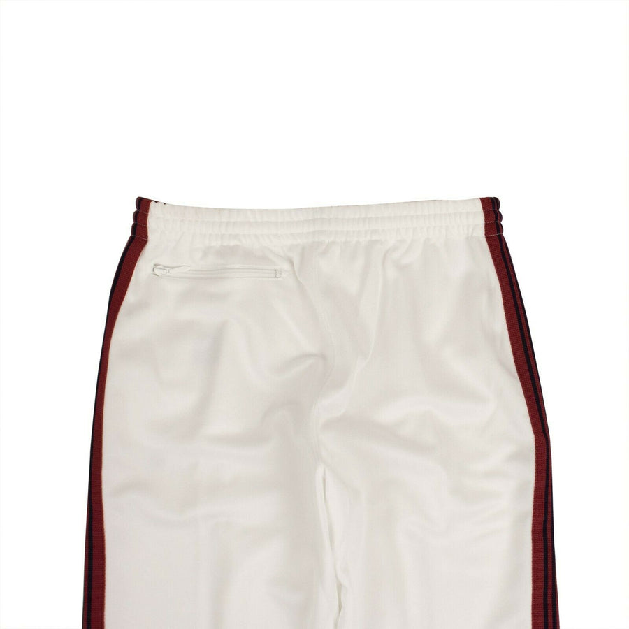 Polyester Side Stripe Track Pants - White