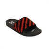 'Flyknit' Striped Slides - Black