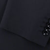 Polyester Solid Two Button Suit - Black