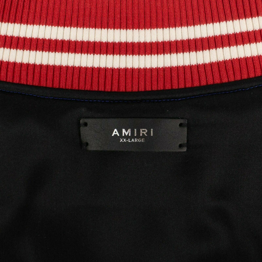 Varsity Baseball Bomber Jacket - Blue / Red