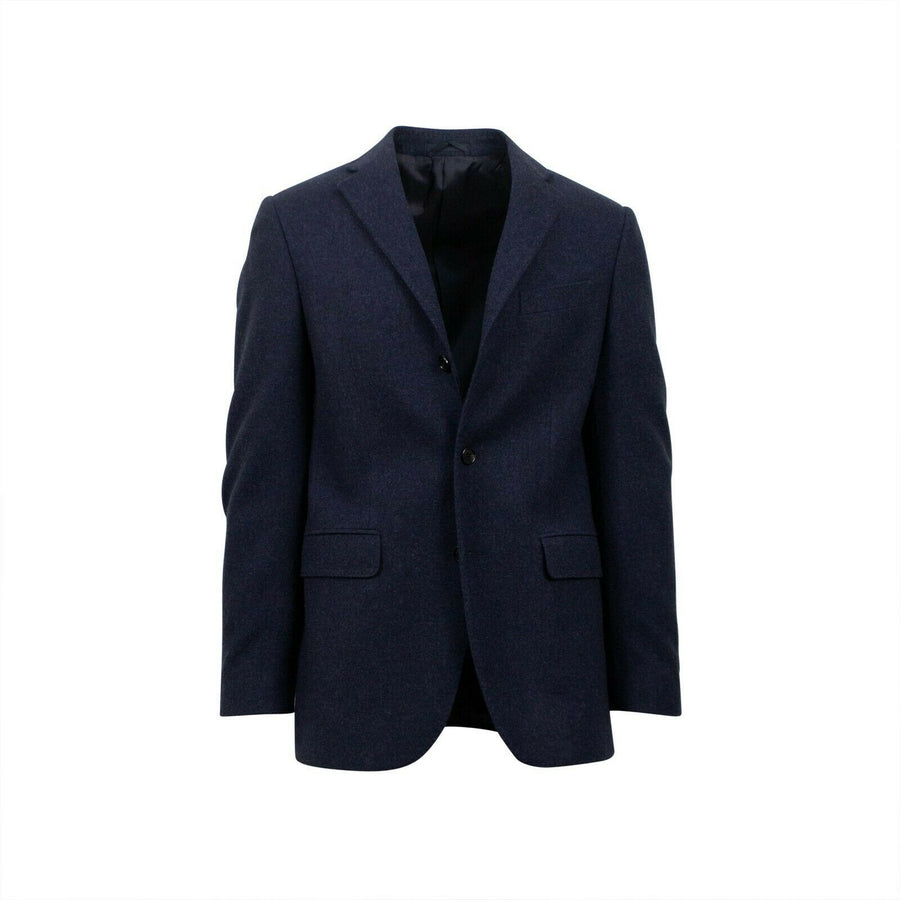 Drop 6 3 Roll 2 Button Wool Sport Coat - Navy Blue