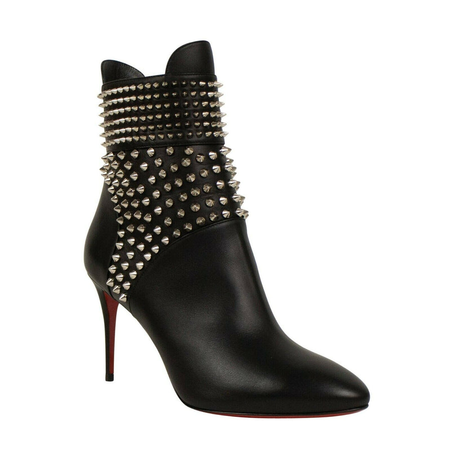 Leather Hongroise 85 Pumps Boots - Black