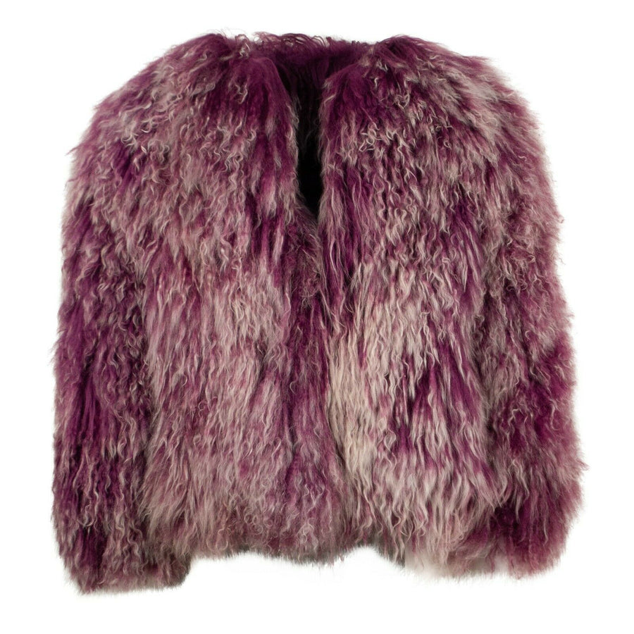 Mongolia Fur Jacket - Fuchsia