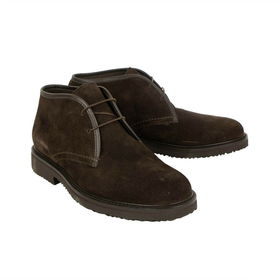 Suede Chukka Boots - Brown