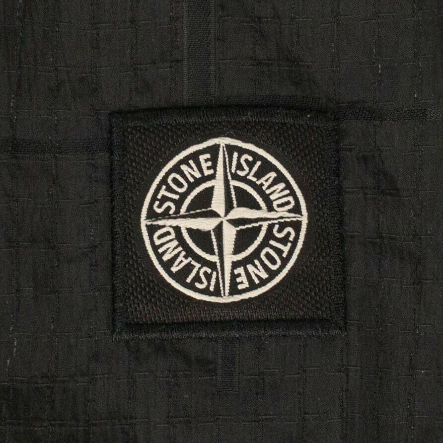 Si House Check Zip-Up Lightweight Jacket - Black