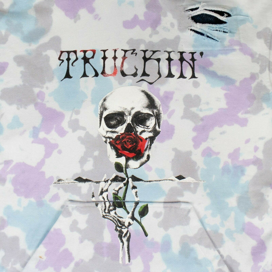 Tie Dye Perfect Trucker Pullover Hoodie - Multi