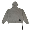 Cotton Logo Printed Hooded Sweatshirt - Gray