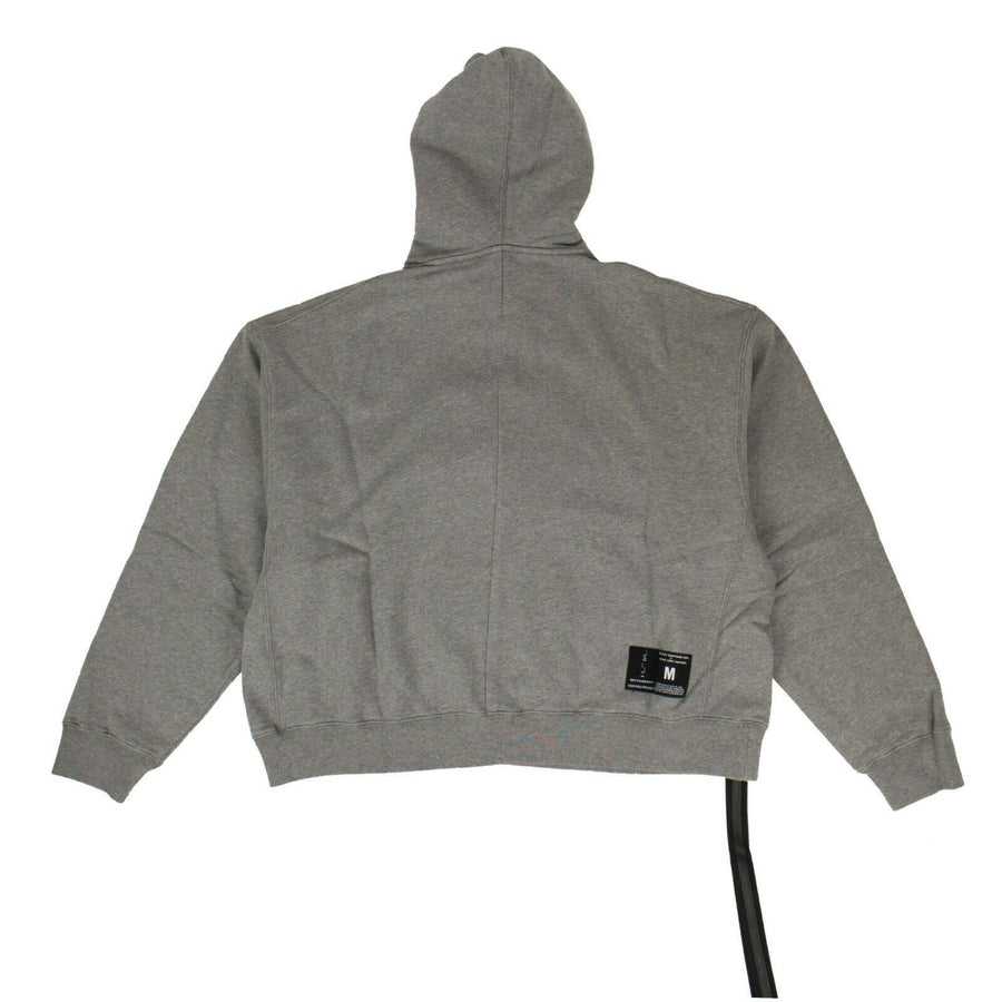 Cotton Logo Printed Hooded Sweatshirt - Gray