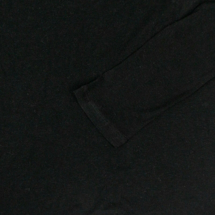 Knit Cotton Sweater - Black