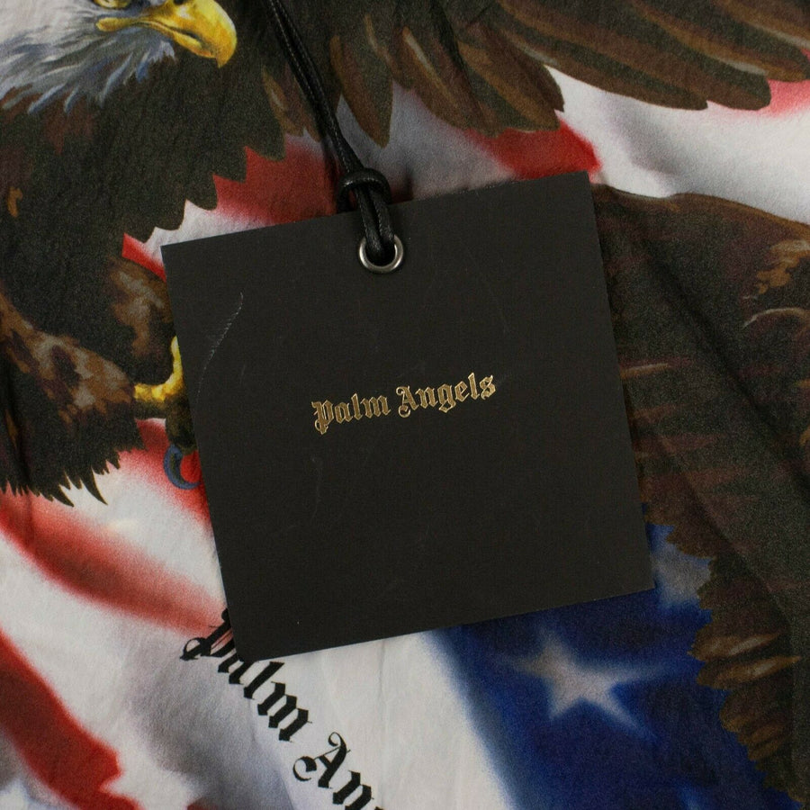 Eagle Print Polyamide Loose Fit Track Jacket