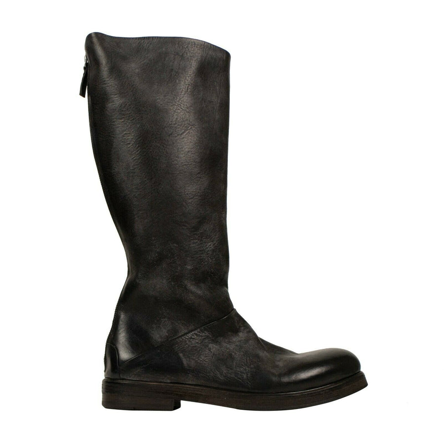 Zucca Zeppa Horse Leather Boots - Black