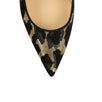 Feline Decollete Pumps - Black / Gold