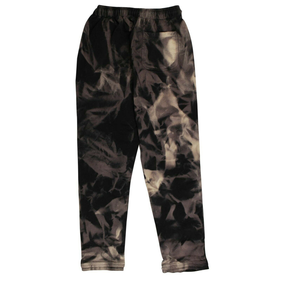 Tie Dye Cotton Sweatpants - Black