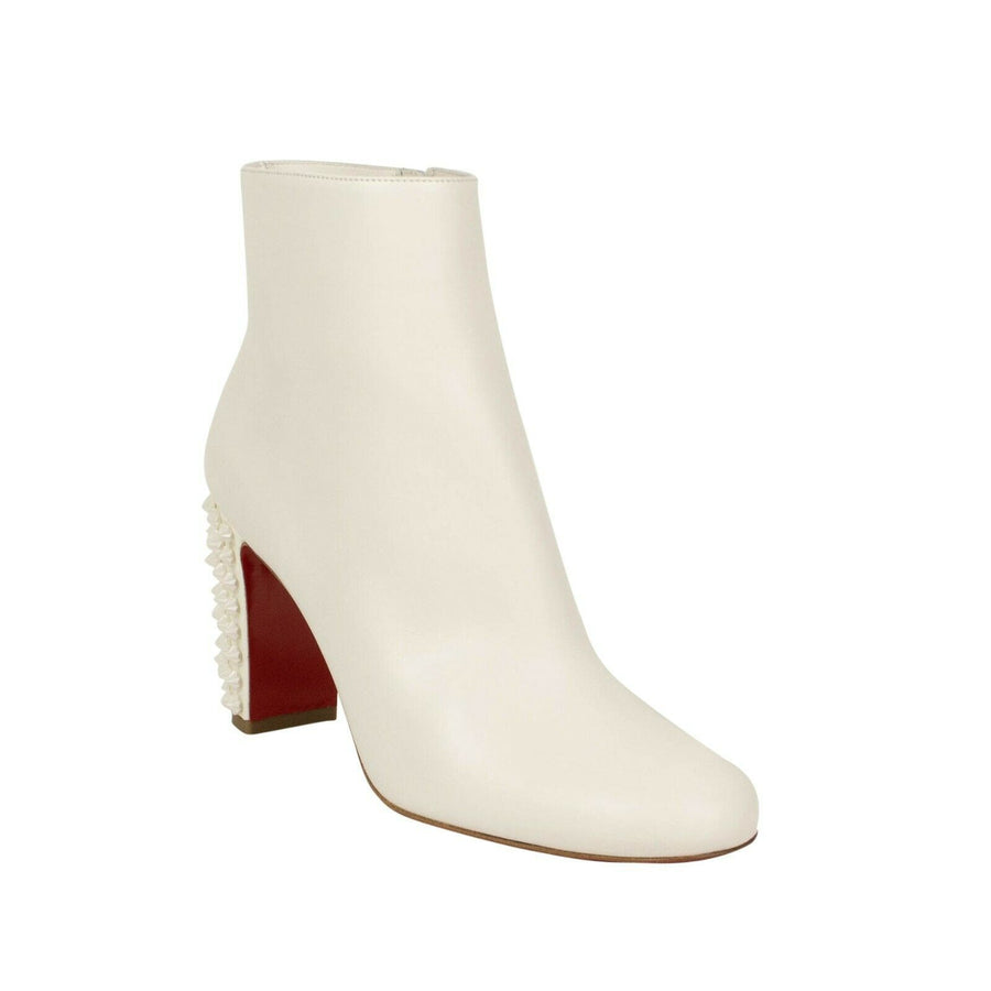'Suzi Folk' 85mm Boots Heels- White