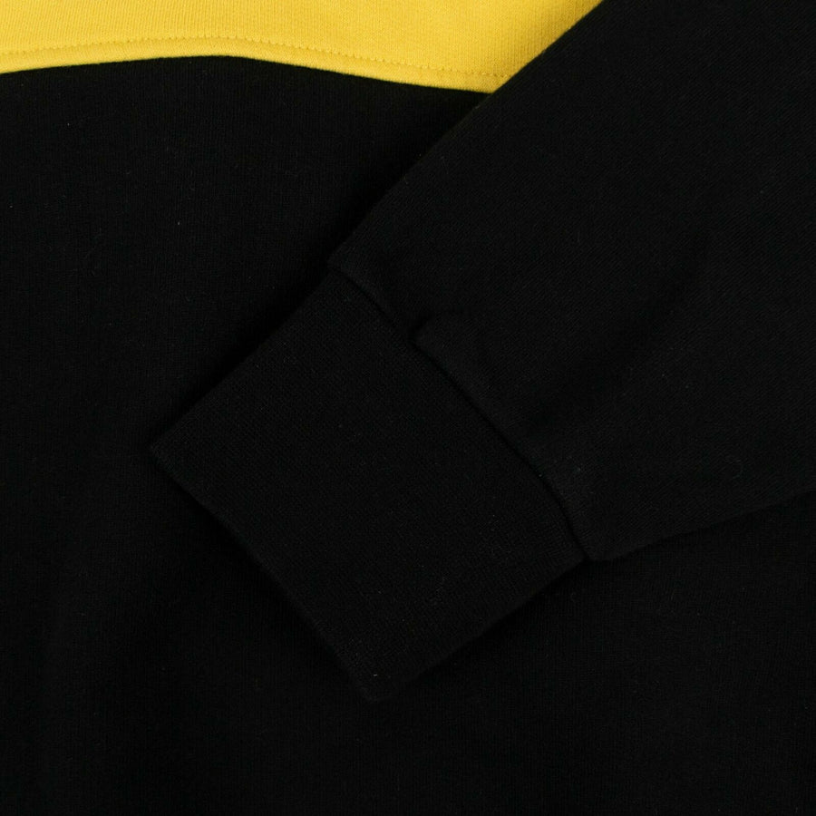Colorblock Logo Hoodie - Black / Yellow / Red