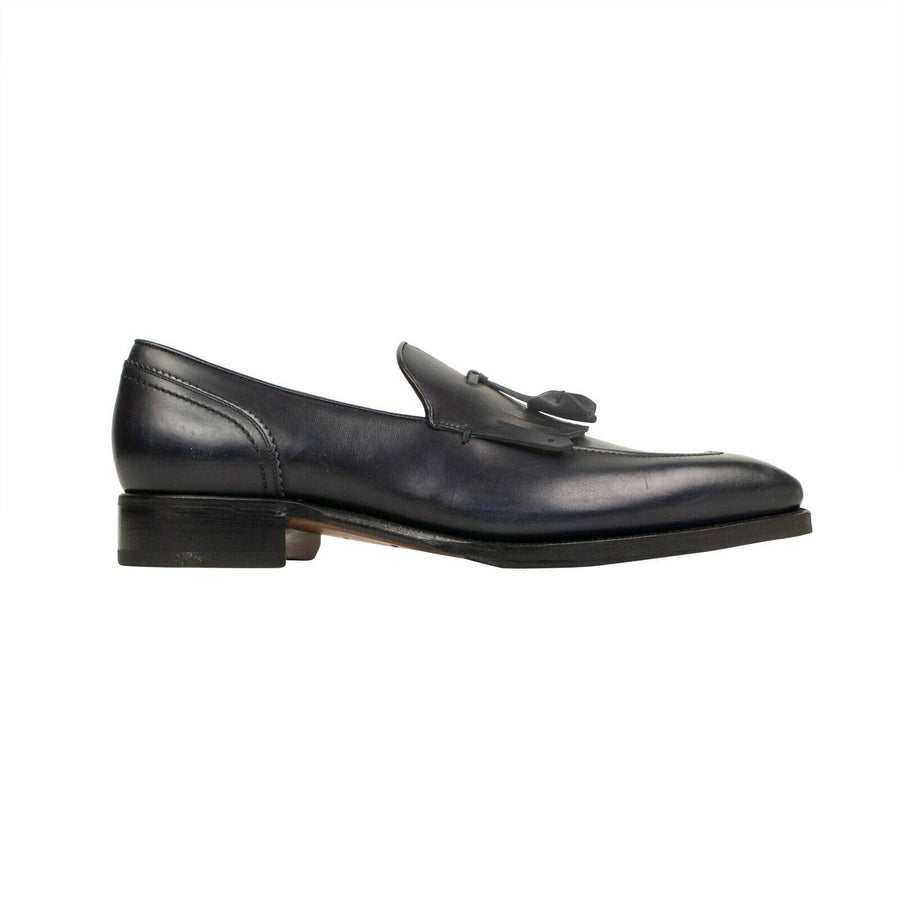 Leather Loafer Shoes - Blue