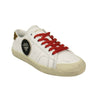 Wolly Leather Patch Sneaker - White