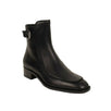 'Ecritoir' Leather Ankle Booties - Black