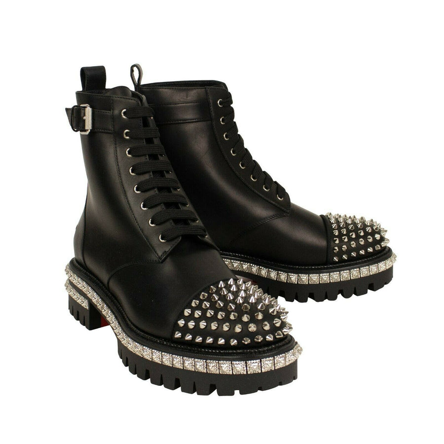 'King St' Spiked Booties - Black