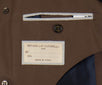 BRUNELLO CUCINELLI Brown Cotton-Silk Peacoat Jacket