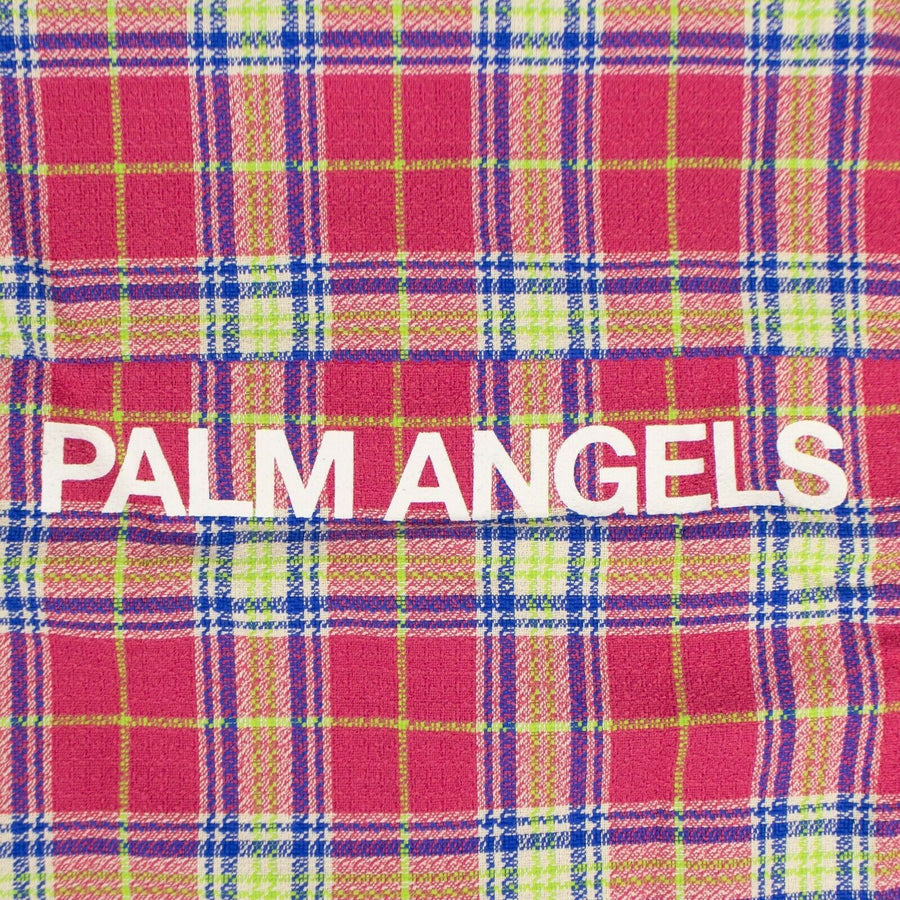 Cotton Tartan Short Sleeve Bowling Top - Pink