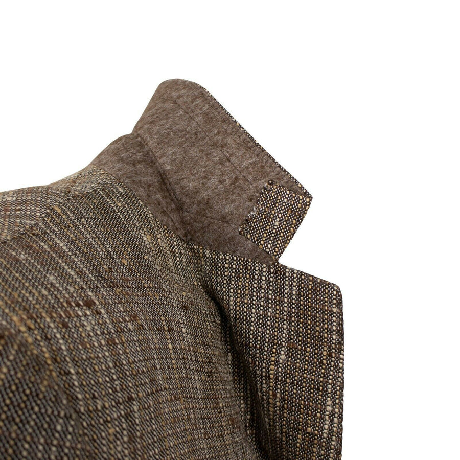 Drop 8 Two Button Tweed Silk Blend Sport Coat - Brown