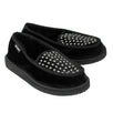 Palm Angels x Suicoke Velvet Studded Slippers - Black