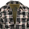 Reversible Plaid Harrington Jacket - Black / White / Tan