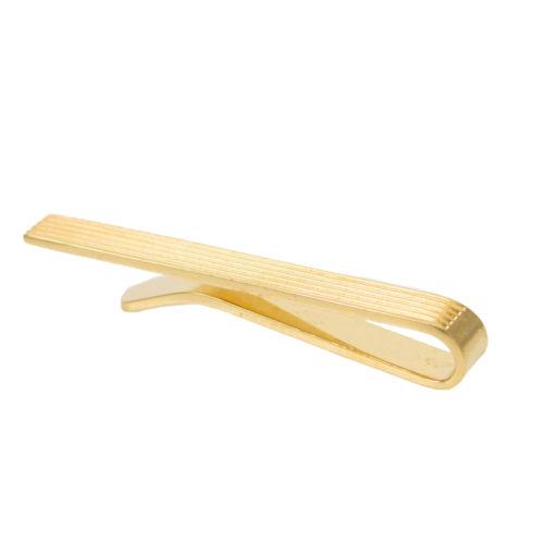 Brass Horizontal Tie Bar - Gold