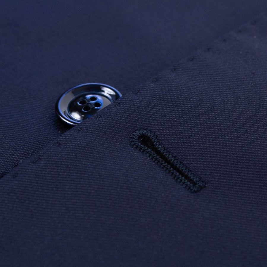 Wool Suit Tuxedo - Navy Blue