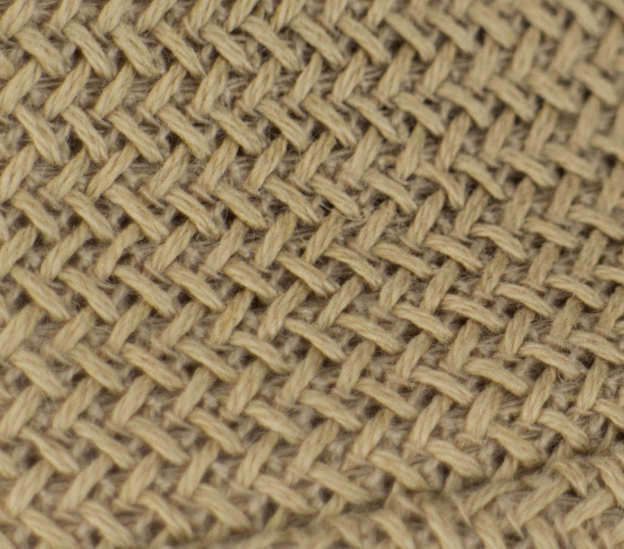 Cotton Blend Raschel Knit Oversized T-Shirt - Brown